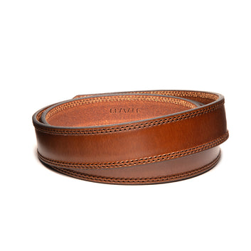 Leather Belt | Cognac Stitch