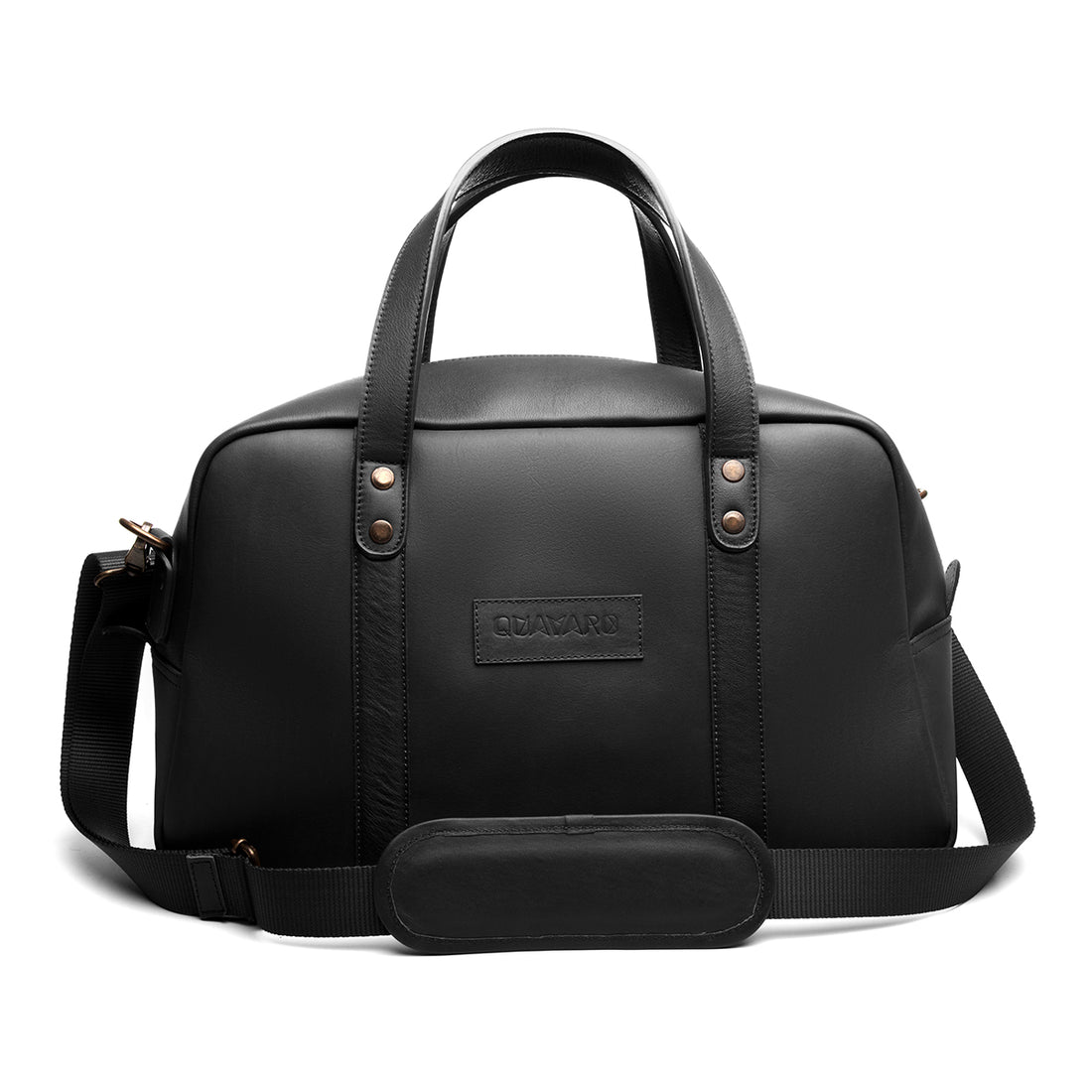 Albatross Leather Weekender Bag – premium genuine leather duffle for weekend travel