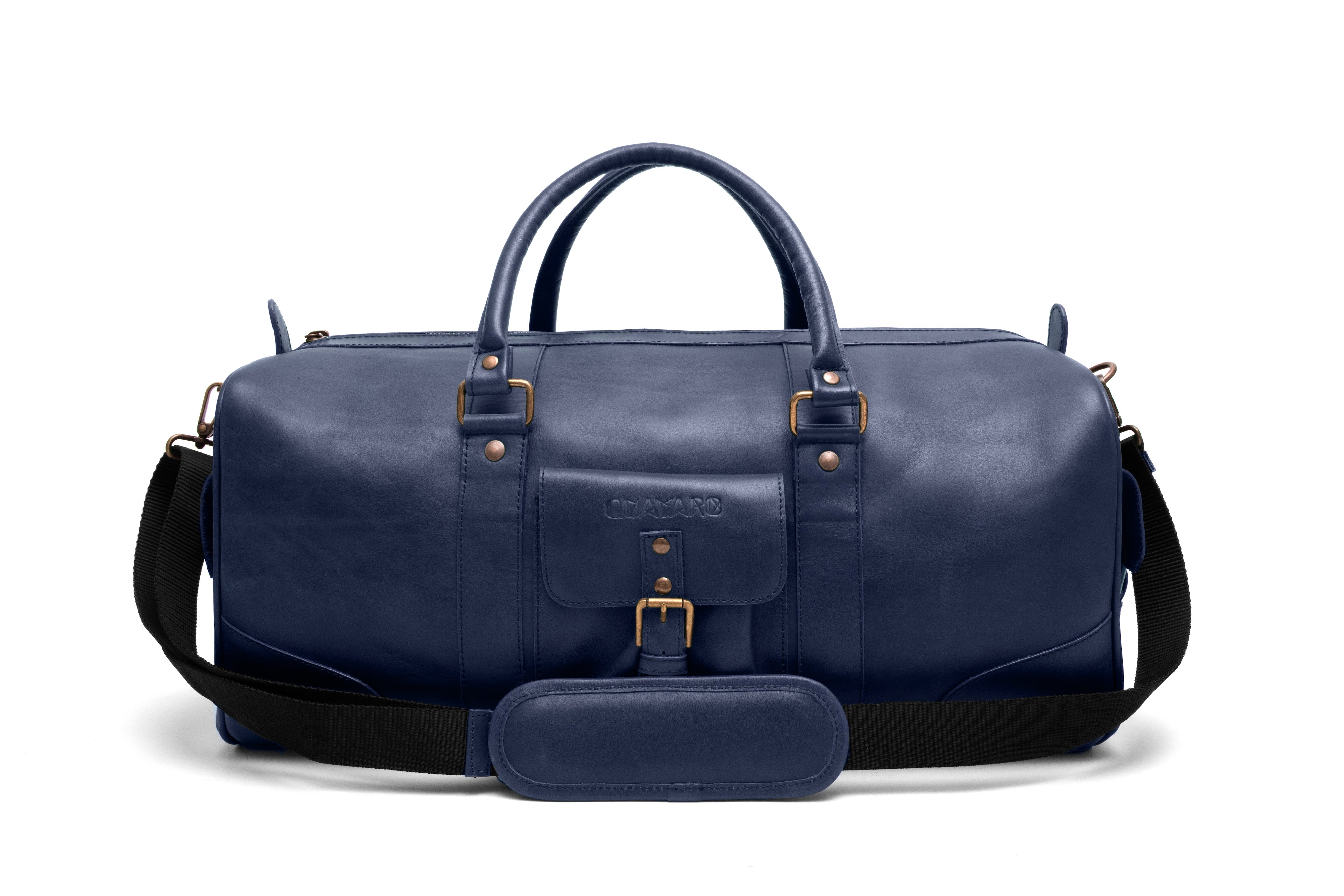 Men's Leather Duffle Bag | Duffle Bag | Weekender Bag | Quavaro.com