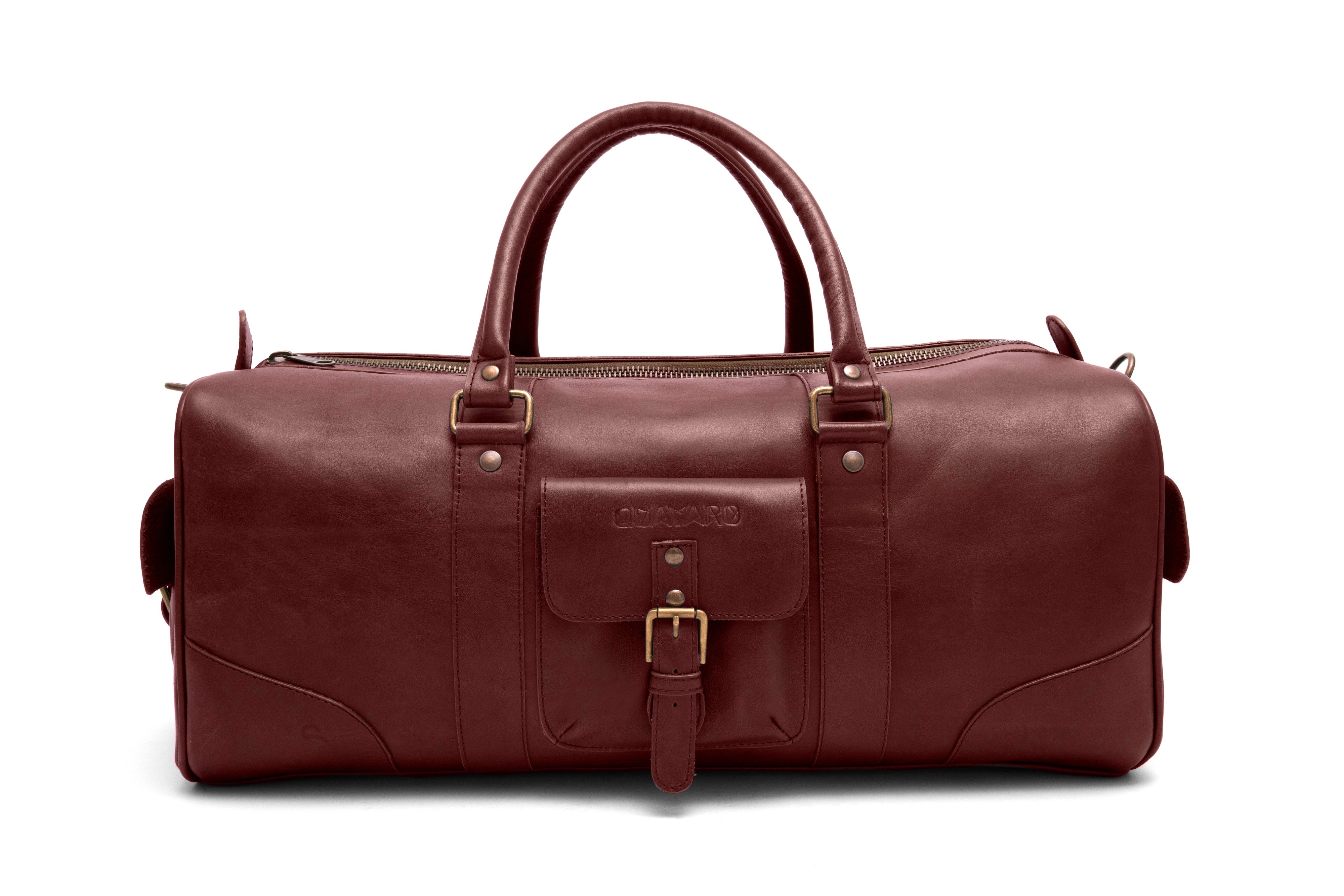 Men's Leather Duffle Bag | Duffle Bag | Weekender Bag | Quavaro.com