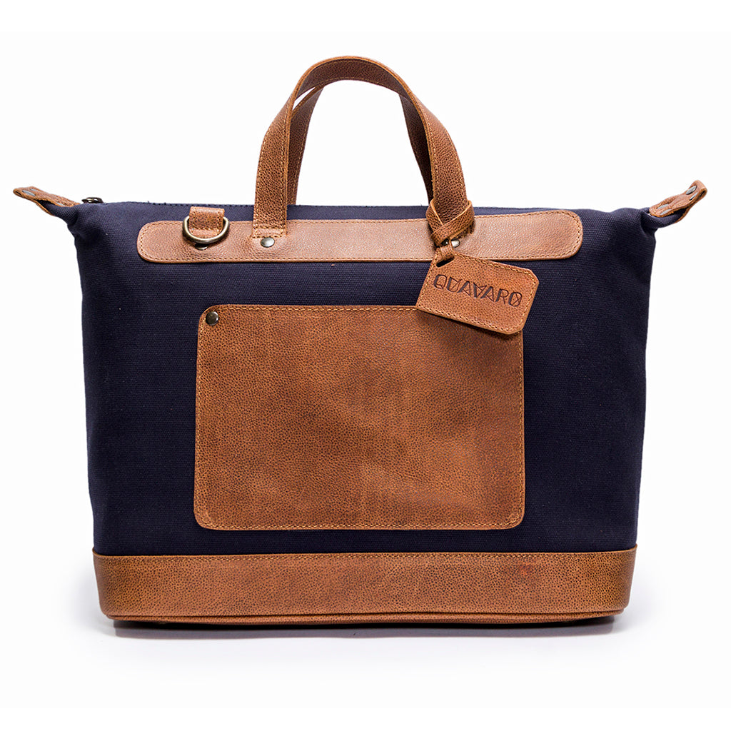Goose Weekender Leather Bag – handcrafted genuine leather duffle for stylish weekend travel