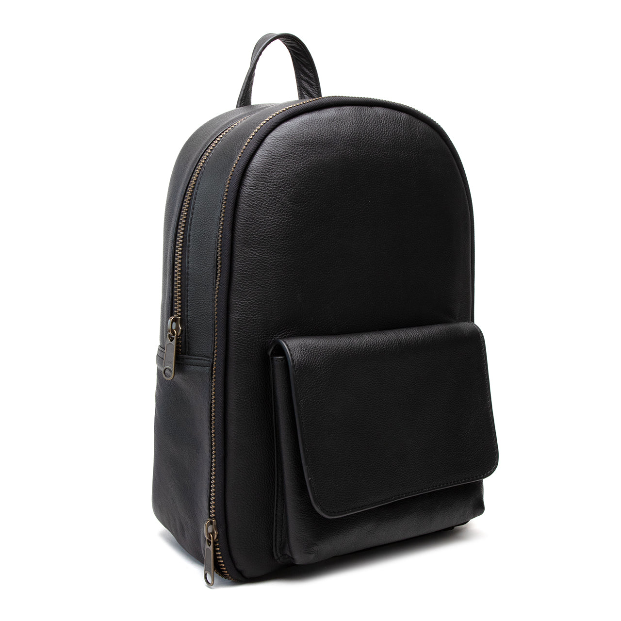 Phoenix Backpack black leather - Quavaro