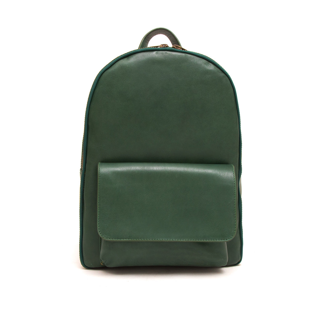 craftsman backpack green with leather on front and back Travel Backpack | Laptop Backpack | Leather Backpack