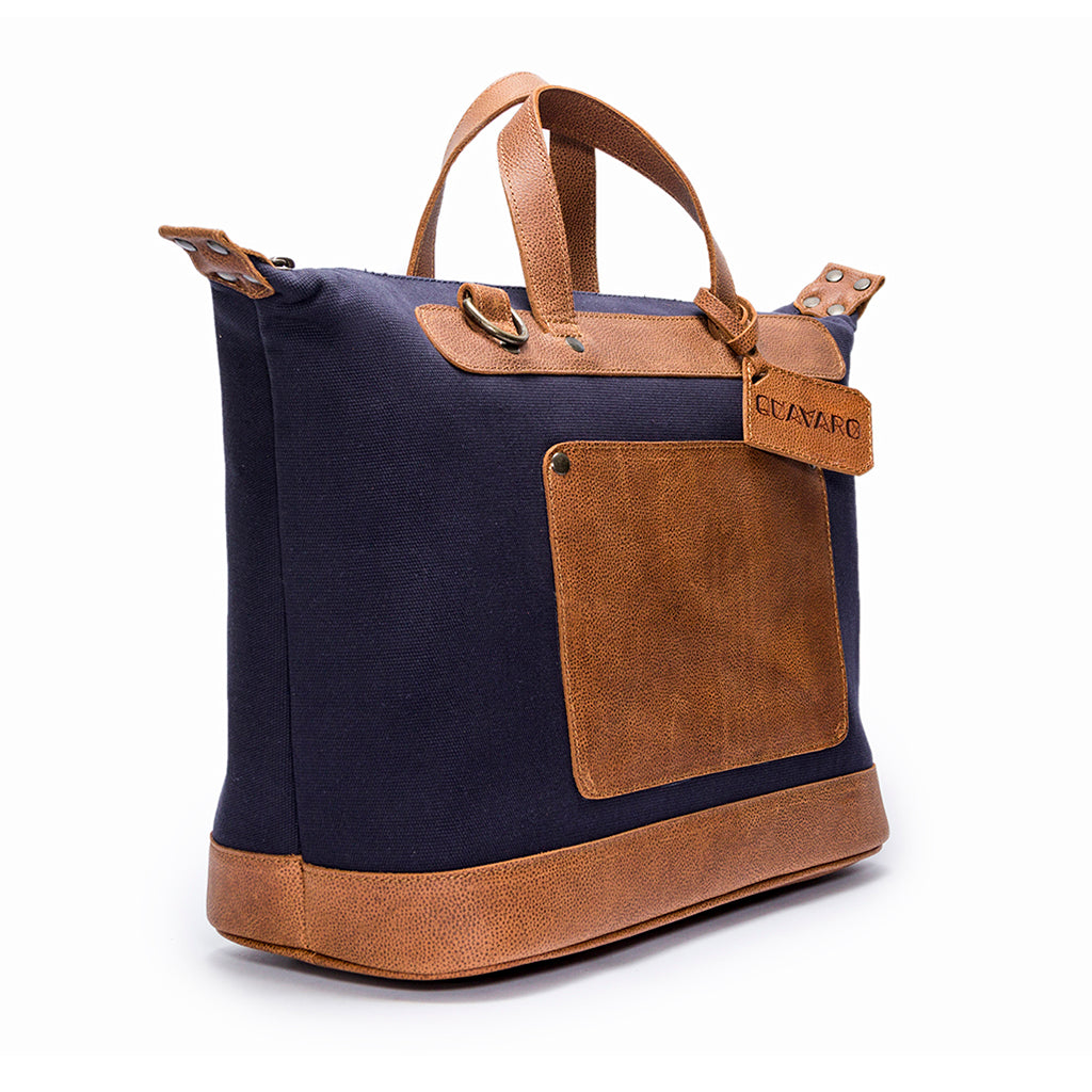 Goose Weekender Leather Bag – handcrafted genuine leather duffle for stylish weekend travel