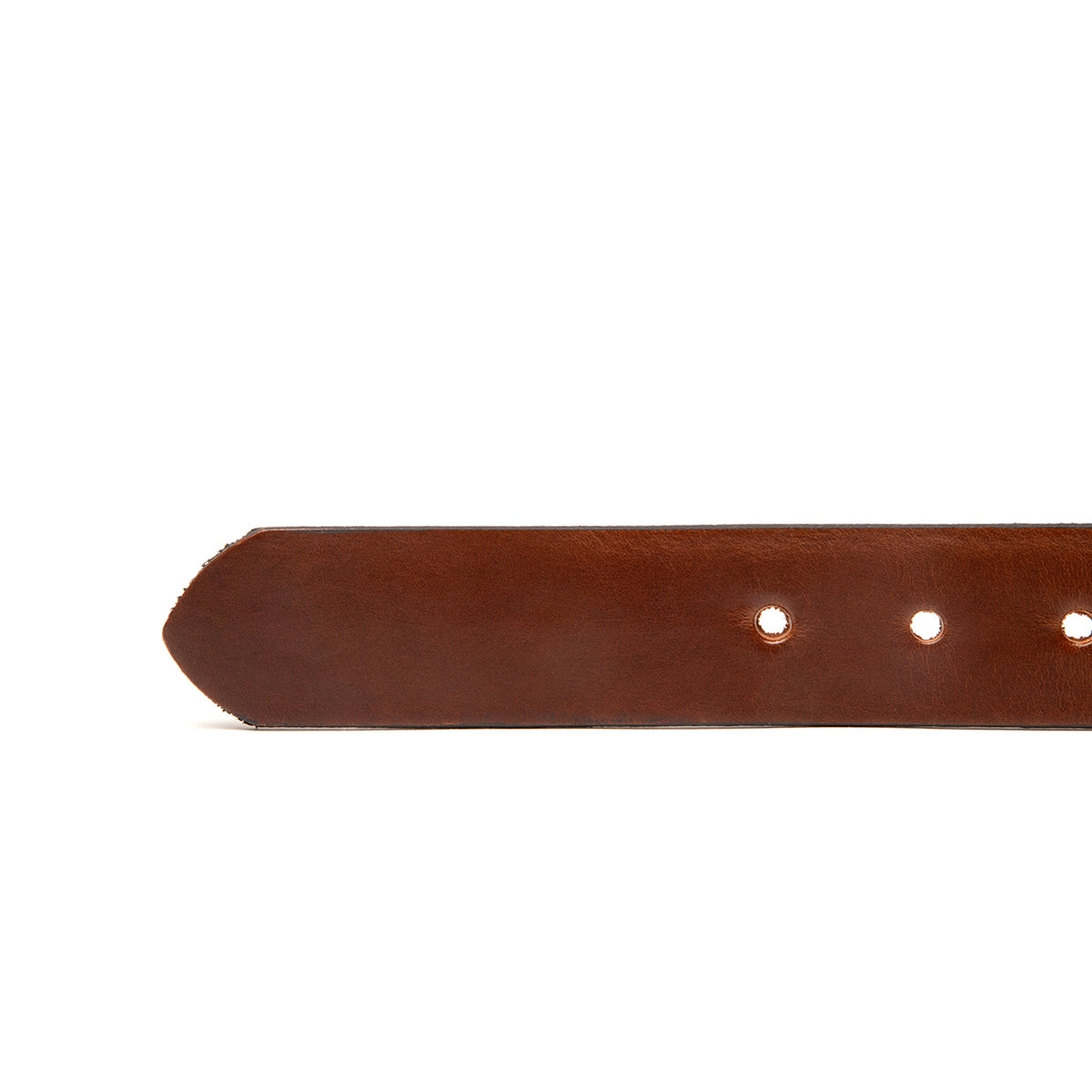 Ceinture En Cuir Pleine Fleur Lindenmann Pour Homme - Cuir De Buffle 4mm Cognac - Largeur 4cm Jusqu'à 130cm