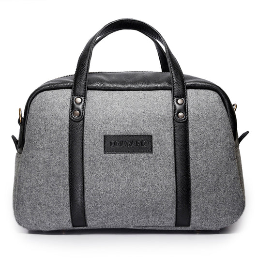 Albatross Weekender - Gray Felt | Black Leather