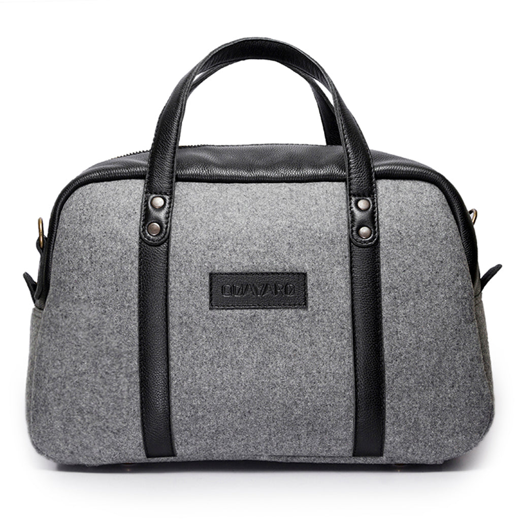 Albatross - Grey Canvas and Black Leather - Quavaro